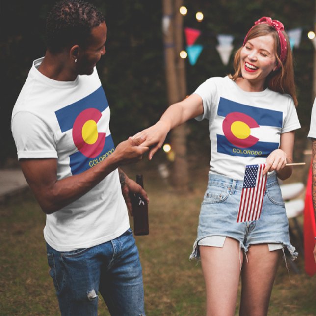 Colorado State Flag Unisex T-Shirt (Colorado State Flag Unisex T-Shirt)