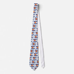 Colorado State Flag Vintage Tie