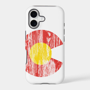 Colorado State Flag Wood Grain Denver Love