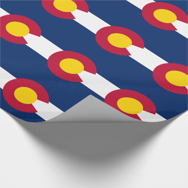 Colorado State Flag Wrapping Paper (Corner)