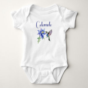 Colorado State Flower Columbine Baby Bodysuit