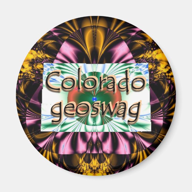 Colorado State Geocaching Supplies Magnet Geoswag (Front)