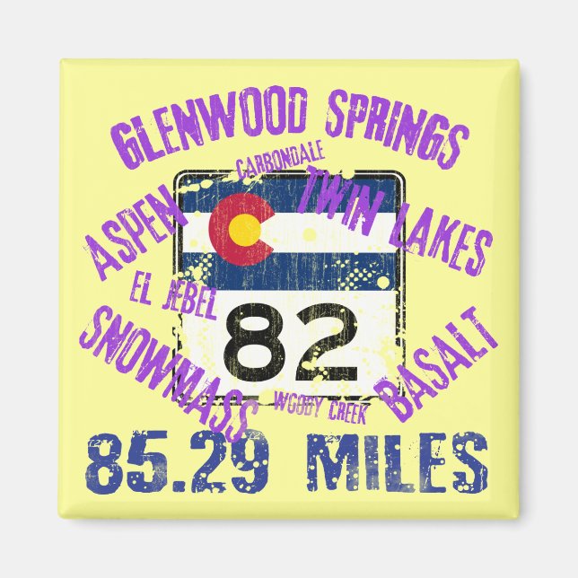 Colorado State Highway 82 Magnet (Front)