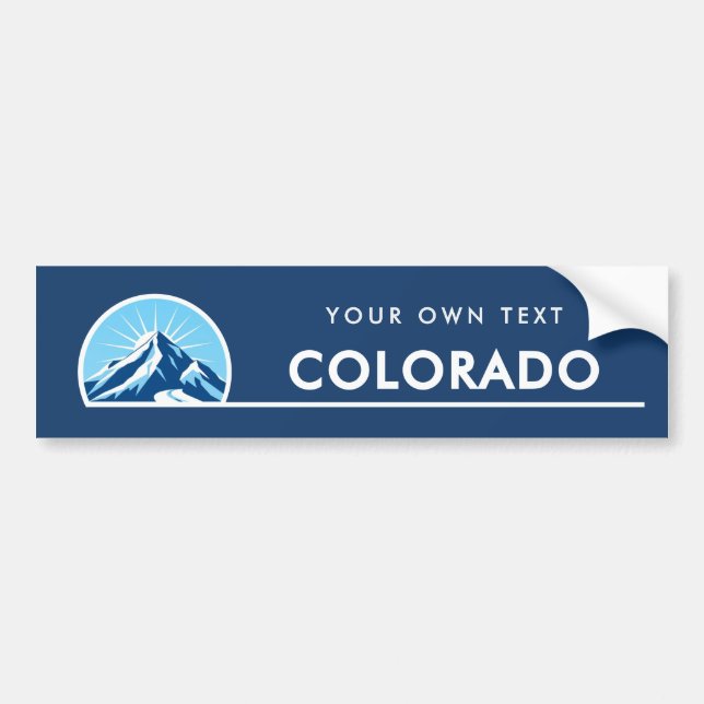 Colorado state mountain car Bumper Sticker (Front)