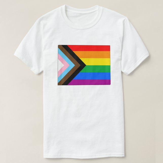 Colorado State Pride LGBTQ Progress Pride T-Shirt (Design Front)