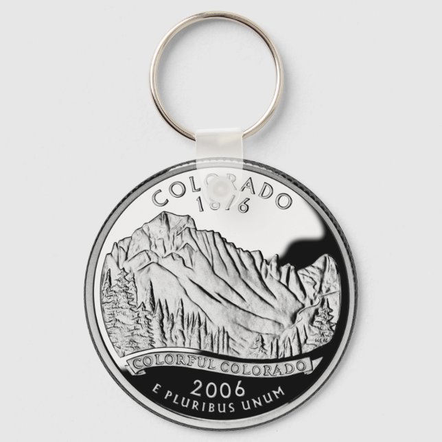 Colorado State Quarter Key Ring (Front)