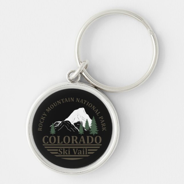 colorado state ski vail key ring (Front)