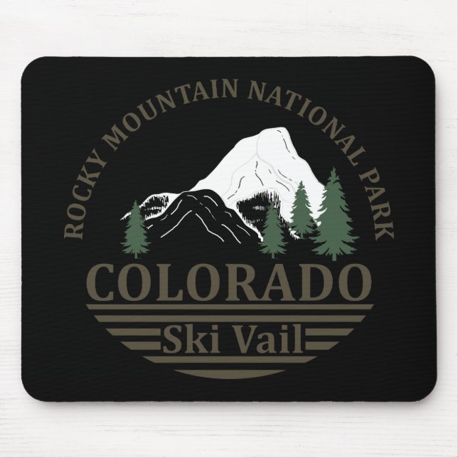 colorado state ski vail mouse pad (Front)