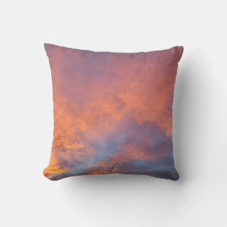 Colorado Sunset Sky Throw Pillow | Dreamy Cloudsca