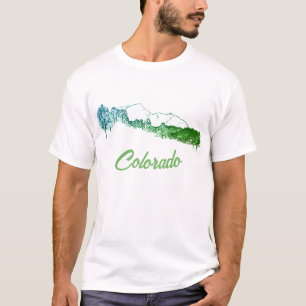 Colorado T-Shirt Colorado Mountain Silhouette II