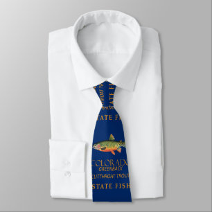 Colorado Territory Fish The Greenback Trout Tie