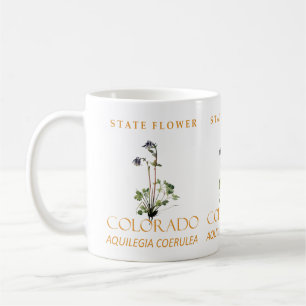 Colorado Territory Flower Blue Aquilegia coerulea Coffee Mug