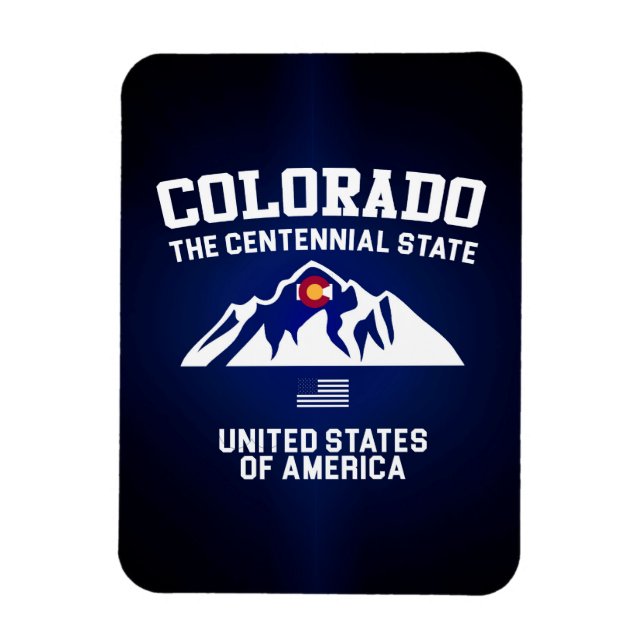 Colorado The Centennial State Magnet (Vertical)