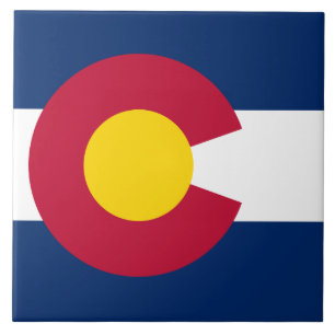 Colorado: The Centennial US State Flag Ceramic Tile
