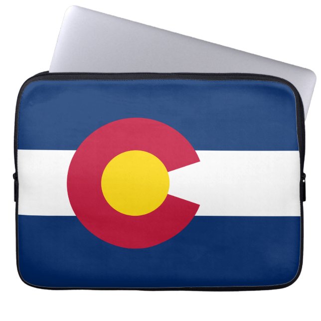 Colorado: The Centennial US State Flag Laptop Sleeve (Front)