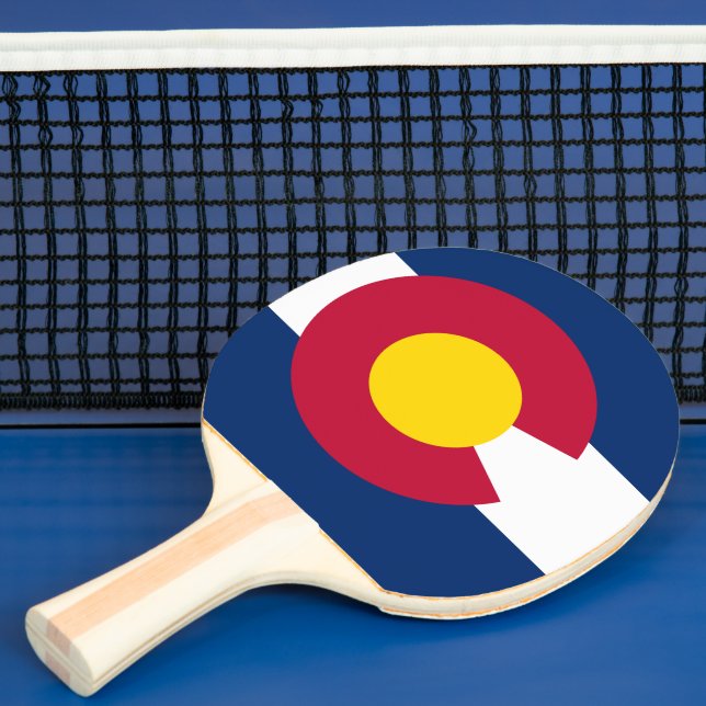 Colorado: The Centennial US State Flag Ping Pong Paddle (Insitu)