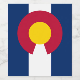 Colorado: The Centennial US State Flag Wine Label
