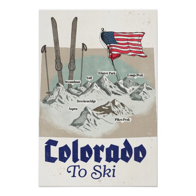 Colorado to Ski Poster (Front)