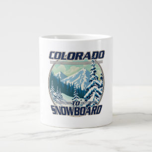 Colorado To Snowboard Large Coffee Mug