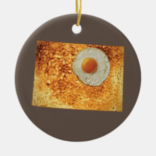 Colorado Toast & Egg Ceramic Ornament