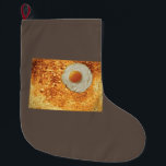 Colorado Toast & Egg Large Christmas Stocking<br><div class="desc">Colorado as a piece of toast with an egg over the Denver & Boulder area.</div>