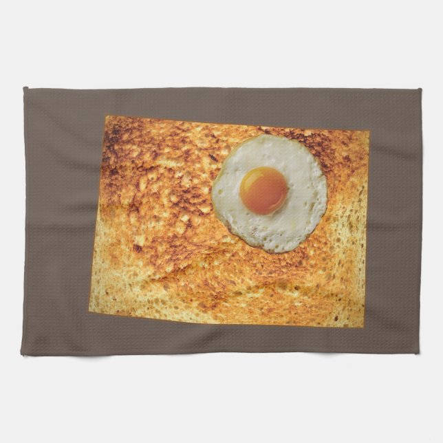 Colorado Toast & Egg Tea Towel (Horizontal)