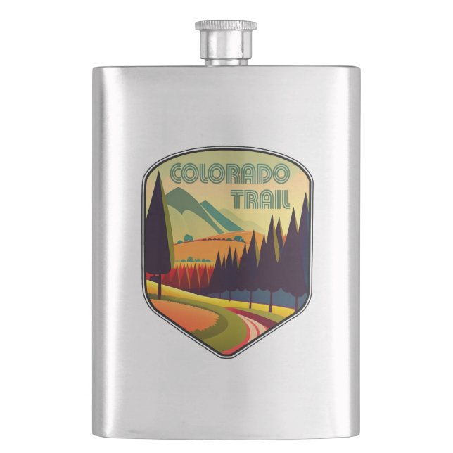Colorado Trail Colours Hip Flask (Front)