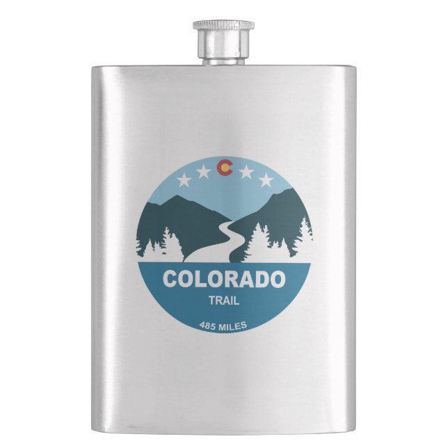 Colorado Trail Hip Flask (Front)