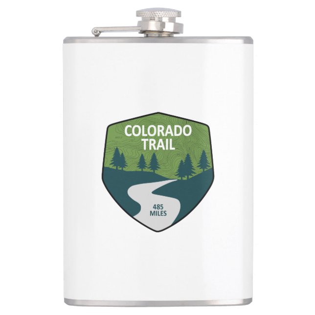 Colorado Trail Hip Flask (Front)