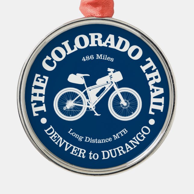 Colorado Trail (MTB) Metal Ornament (Front)