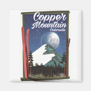Colorado travel poster Copper Mountain Magnet