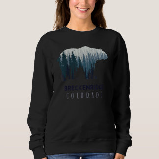 Colorado Travelbreckenridge Mountains Trees Sweatshirt
