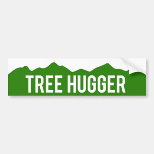 Colorado Tree Hugger Mountains Bumper Sticker