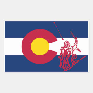 Colorado Twirling sticker red