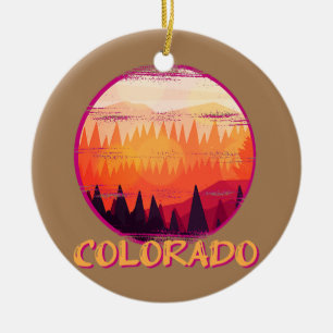 Colorado United States  Ceramic Ornament