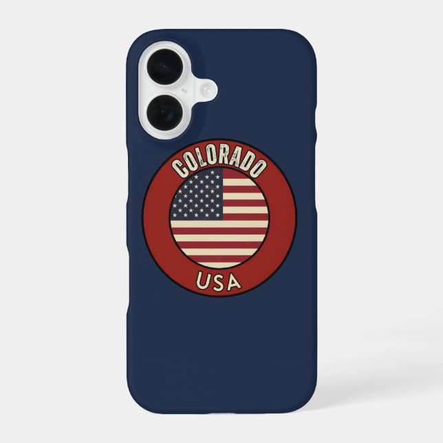 Colorado United States iPhone 16 Case (Back)