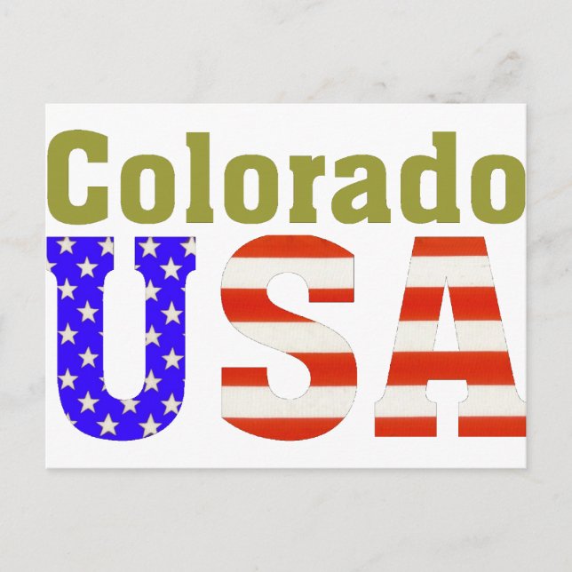 Colorado USA Aashen alpha Postcard (Front)