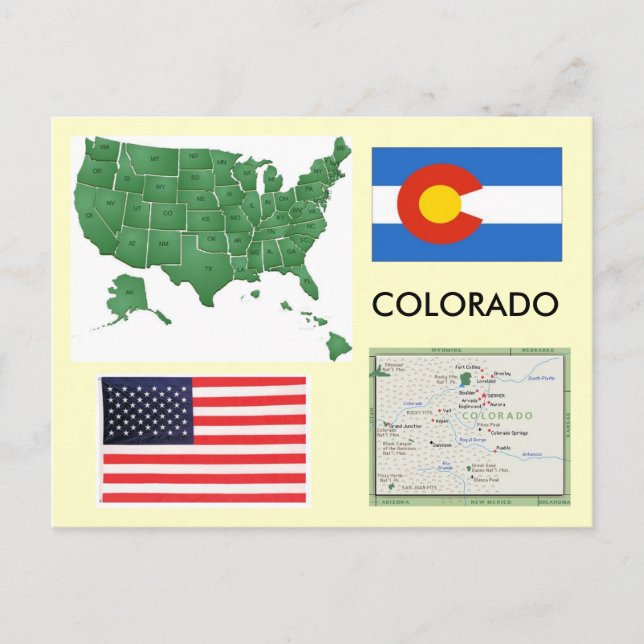Colorado, USA Postcard (Front)