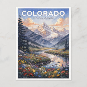 Colorado USA Vintage Travel Postcard