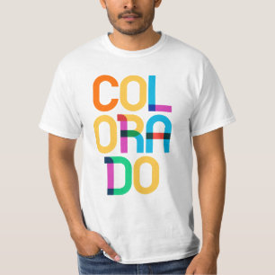 Colorado Vintage Colourful 80s Pop Art Type T-Shirt