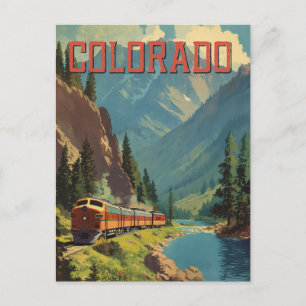 Colorado Vintage Travel Art Postcard
