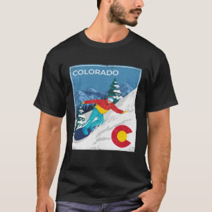 Colorado Winter Snowboarding Snowboarder Snowboar T-Shirt