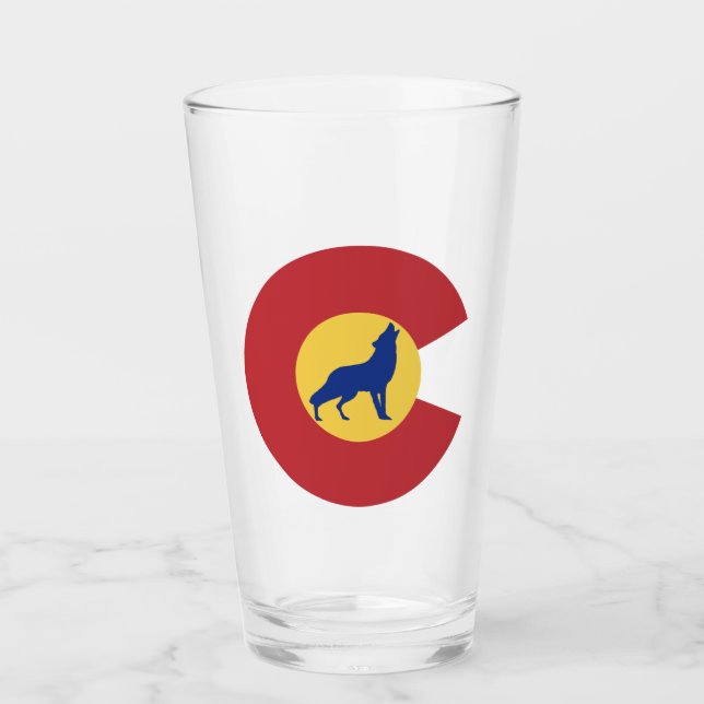 Colorado Wolf Glass (Front)