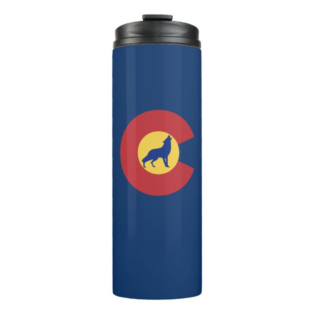 Colorado Wolf Thermal Tumbler (Front)