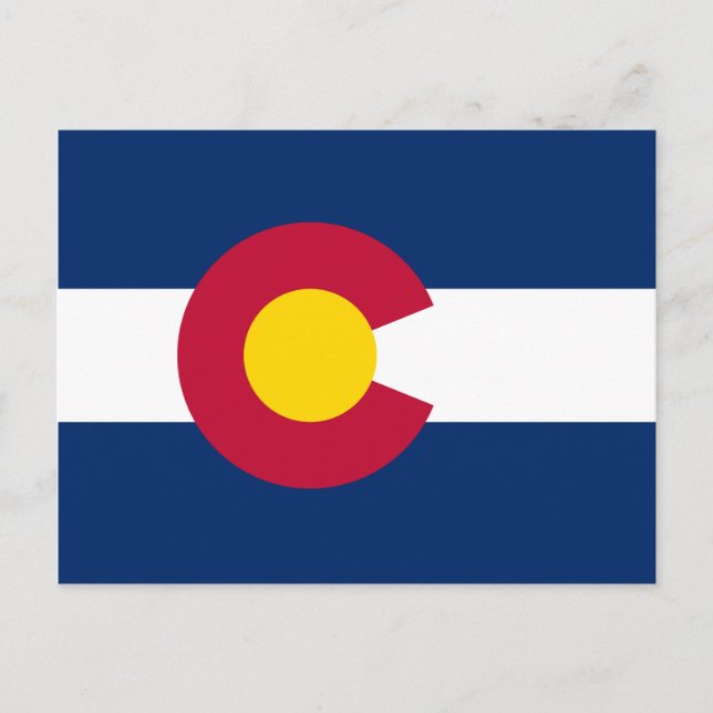 Colorado's Flag Postcard (Front)