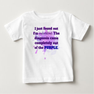 Colorblind Funny Joke Shirt Purple Blue