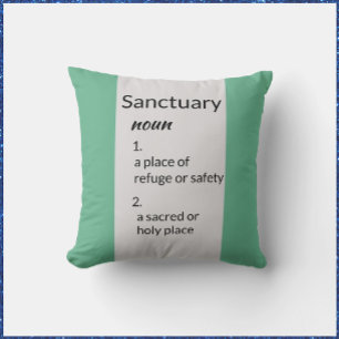 ColorBlock Blue Green Home Definition Cushion
