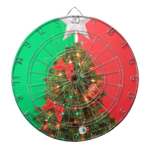 colorblock christmas tree dartboard