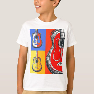 Colorblock Guitars Kids T-Shirt