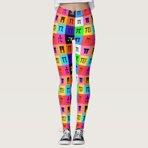 colorblock happy pi day leggings